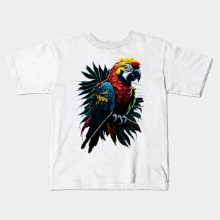 Colorful Parrot Kids T-Shirt